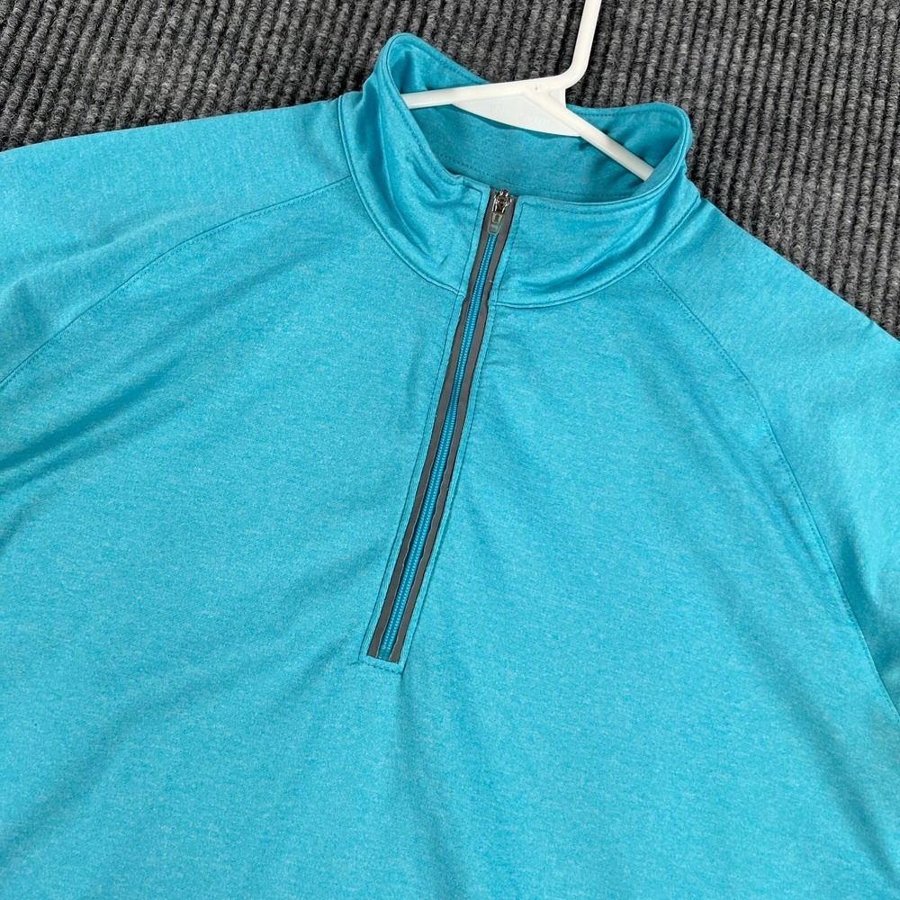 Slazenger Pullover Womens Small Blue Long Sleeve Mock Neck 1/4 Zip Golf Outdoor